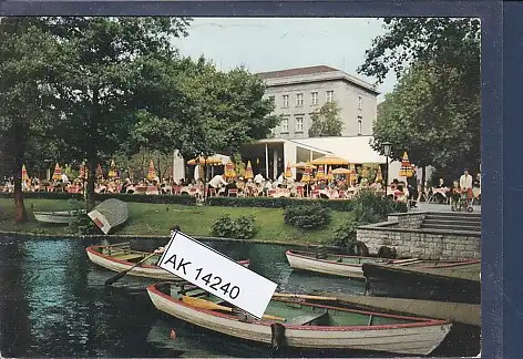 [Ansichtskarte] AK Cafe am Neuen See im Tiergarten Berlin Lichtensteinallee 1970. 