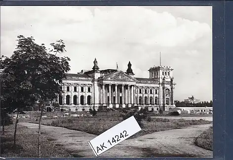 [Ansichtskarte] AK Berlin - Reichstag ( Wiederaufbau) House of Parliament 1960. 