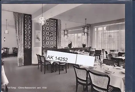 [Ansichtskarte] AK Tai Tung China Restaurant Budapester Strasse 50 Im Langbau am Zoo  1964. 