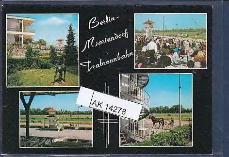 [Ansichtskarte] AK Berlin Mariendorf Trabrennbahn 4.Ansichten 1970. 