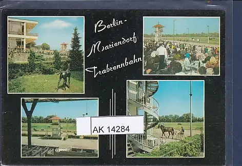 [Ansichtskarte] AK Berlin Mariendorf Trabrennbahn 4.Ansichten 1970. 