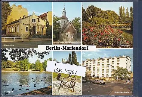 [Ansichtskarte] AK Berlin Mariendorf 6.Ansichten Heidekrug - Volkspark - Rixdorfer Straße 1970. 