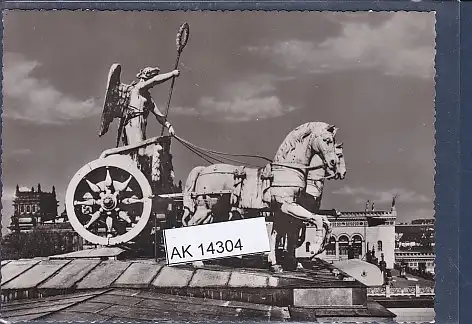 [Ansichtskarte] AK Berlin Quadriga auf dem Brandenburger Tor 1960. 