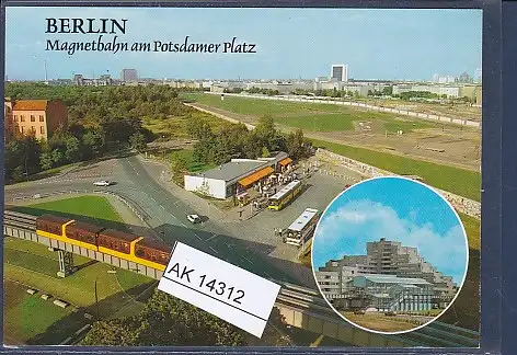 [Ansichtskarte] AK Berlin Magnetbahn am Potsdamer Platz 1980. 