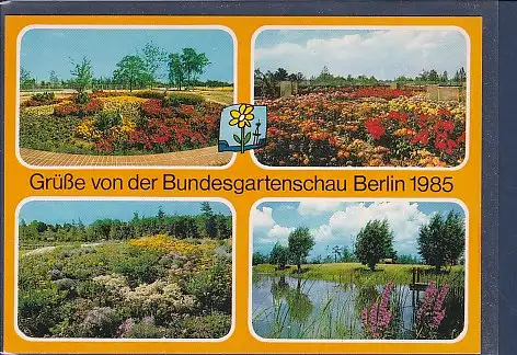 [Ansichtskarte] AK Grüße von der Bundesgartenschau Berlin 1985 4.Ansichten. 