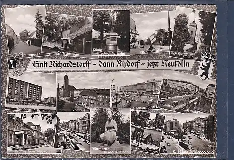 [Ansichtskarte] AK Einst Richardstorff - dann Rixdorf - jetzt Neukölln 14.Ansichten Kirchgasse - Dorfschmiede 1965. 