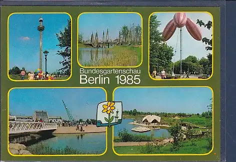 [Ansichtskarte] AK Bundesgartenschau Berlin 1985 5.Ansichten. 