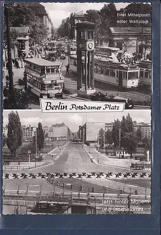 [Ansichtskarte] AK Berlin Potsdamer Platz 2.Ansichten jetzt hinter Mauern und Stacheldraht 1960. 