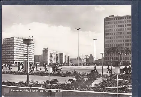 [Ansichtskarte] AK Berlin Alexanderplatz Blick in die Karl Marx Allee 1971. 