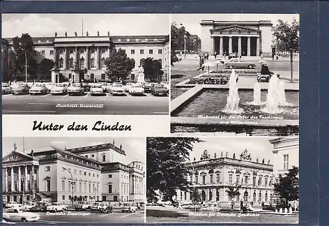 [Ansichtskarte] AK Berlin Unter den Linden 4.Ansichten Humboldt Universität 1975. 