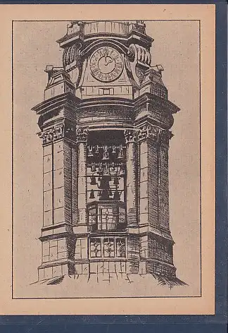 [Ansichtskarte] AK Parochialkirche Turm mit Glockenspiel  1947. 