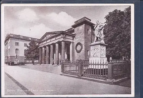 [Ansichtskarte] AK Berlin Ehrenmal Unter den Linden 1950. 