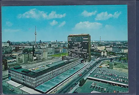 [Ansichtskarte] AK Berlin Springer Haus mit Ostberliner Fernsehturm 1970. 