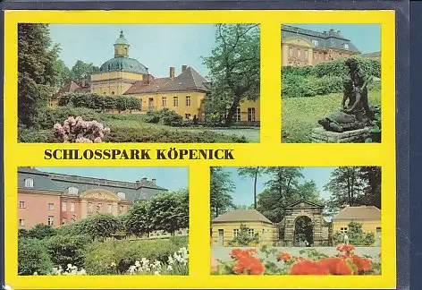 [Ansichtskarte] AK Schlosspark Köpenick 4.Ansichten 1981. 