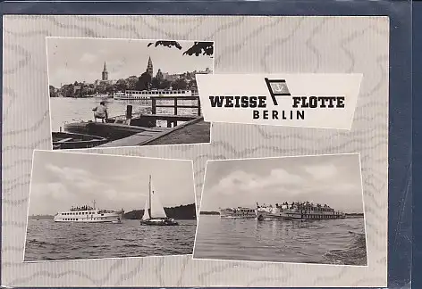 [Ansichtskarte] AK Weisse Flotte Berlin 3.Ansichten Heinrich Zille am Luisenhain 1963. 