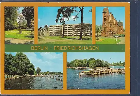 [Ansichtskarte] AK Berlin Friedrichshagen 5.Ansichten Müggelpark - Werlseestraße 1983. 