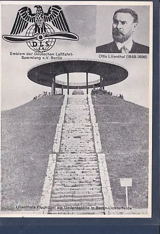 [Ansichtskarte] AK Lilienthals Flughügel als Gedenkstätte in Berlin Lichterfelde 1960. 