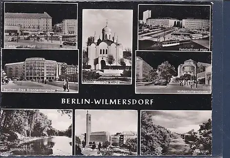 [Ansichtskarte] AK Berlin Wilmersdorf 8.Ansichten Fehrbelliner Platz - Hohenzollerndamm - Russische Kirche 1960. 