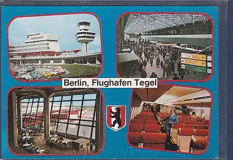[Ansichtskarte] AK Berlin Flughafen Tegel 4.Ansichten 1970. 