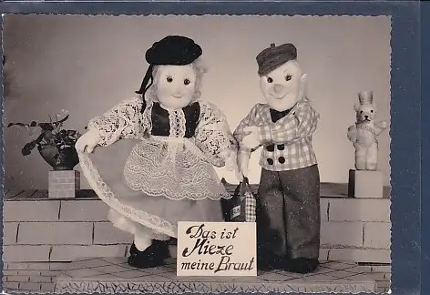 [Ansichtskarte] AK Das ist Mieze meine Braut Serie: Kalle und Mieze 2 1960. 