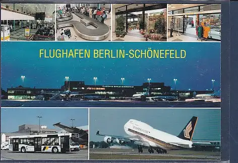 [Ansichtskarte] AK Flughafen Berlin Schönefeld 7.Ansichten 1990. 