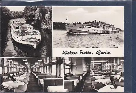[Ansichtskarte] AK Weisse Flotte Berlin 4.Ansichten 1970. 