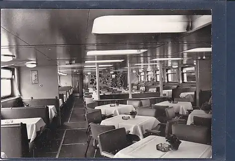 [Ansichtskarte] AK Berlin Luxusfahrgastschiff der Weißen Flotte Speisesalon 1972. 