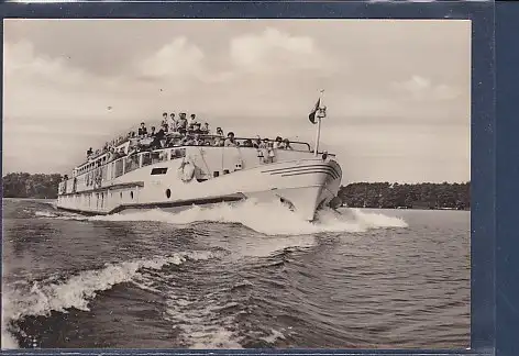 [Ansichtskarte] AK Berlin Luxusfahrgastschiff der Weißen Flotte auf dem Müggelsee 1965. 