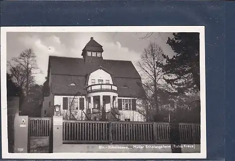 [Ansichtskarte] AK Bln.-Nikolassee Mütter Erholungsheim ( Rotes Kreuz) 1956. 