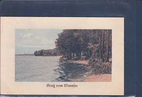 [Ansichtskarte] AK Gruß vom Wannsee 1911. 
