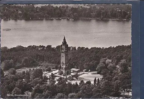 [Ansichtskarte] AK Berlin Grunewaldturm Luftaufnahme 1963. 