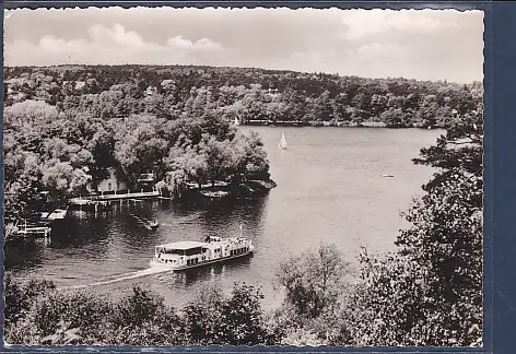 [Ansichtskarte] AK MS Ernst Reuter vor Insel Lindwerder Berlin Zehlendorf 1960. 