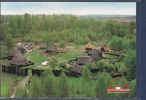 [Ansichtskarte] AK Museumsdorf Düppel Berlin Zehlendorf mittelalterlichen Siedlung 1980. 