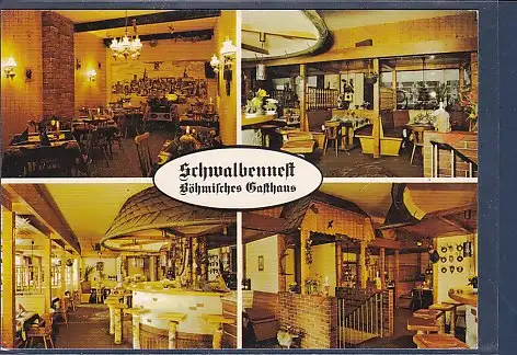 [Ansichtskarte] AK Schwalbennest Böhmisches Gasthaus 4.Ansichten Lindenthaler Allee Berlin 1970. 