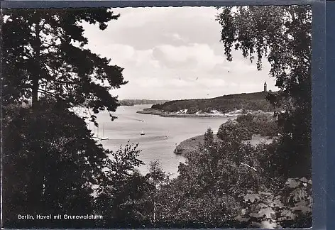 [Ansichtskarte] AK Berlin Havel mit Grunewaldturm 1960. 