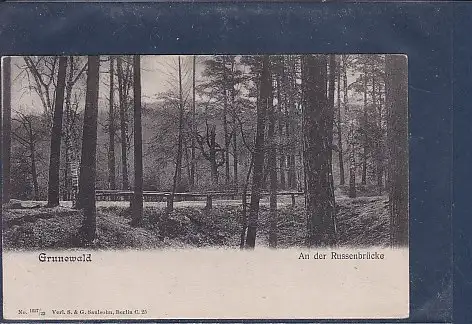 [Ansichtskarte] AK Grunewald An der Russenbrücke 1912. 