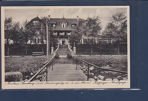 [Ansichtskarte] AK Kurhaus Sandkrug und Landungssteg vis a vis Memel 1920. 