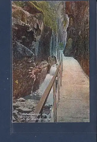 [Ansichtskarte] AK Riesengebirge Schreiberhau In der Zackelklamm 1920. 