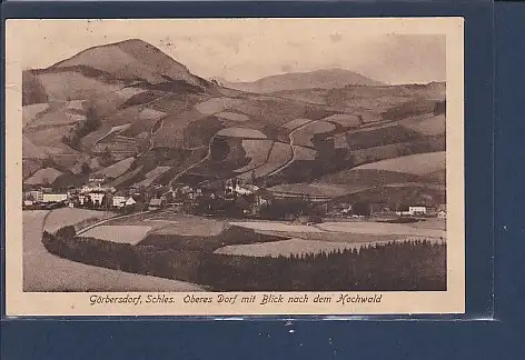 [Ansichtskarte] AK Görbersdorf Oberes Dorf mit Blick nach dem Hochwald 1922. 
