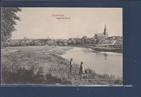[Ansichtskarte] AK Insterburg Angerap Partie 1918. 