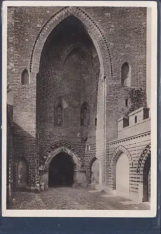 [Ansichtskarte] AK Marienburg Schloss Tor des Hochschlosses 1934. 