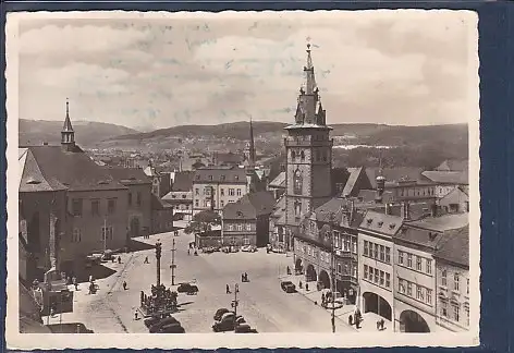 [Ansichtskarte] AK Komotau Blick von der Ignatiuskirche 1942. 