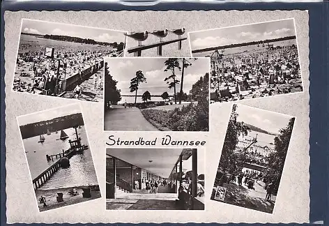 [Ansichtskarte] AK Berlin Strandbad Wannsee 6.Ansichten 1960. 