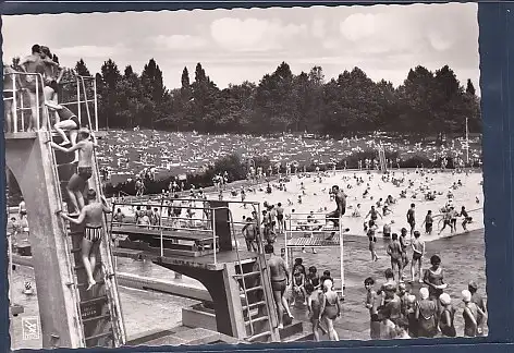 [Ansichtskarte] AK Berlin Schöneberg Freibad am Insulaner 1960. 