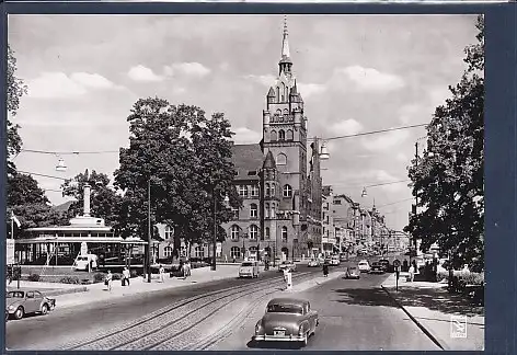 [Ansichtskarte] AK Berlin Steglitz Schloßstraße mit Rathaus 1960. 