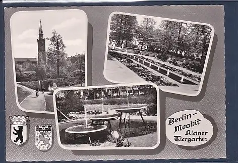 [Ansichtskarte] AK Berlin Moabit Kleiner Tiergarten 3.Ansichten 1960. 