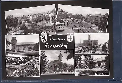 [Ansichtskarte] AK Berlin Tempelhof 7.Ansichten Tempelhofer Damm - Attila Platz - Ullstein 1960. 