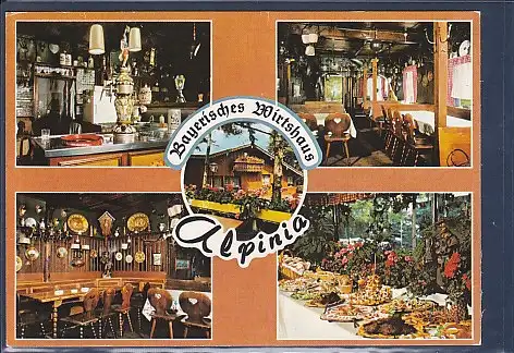 [Ansichtskarte] AK Bayerisches Wirtshaus Alpinia Säntisstraße 32 Berlin 5.Ansichten 1970. 