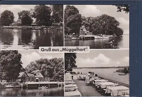 [Ansichtskarte] AK Gruß aus Müggelhort  4.Ansichten Berlin Müggelheim Gaststätte Müggelhort 1961. 
