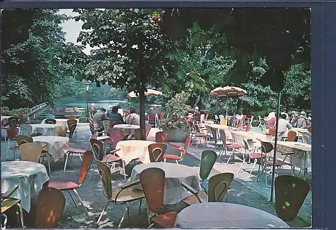 [Ansichtskarte] AK Cafe am Neuen See im Tiergarten Berlin Lichtenstein Allee 1970. 